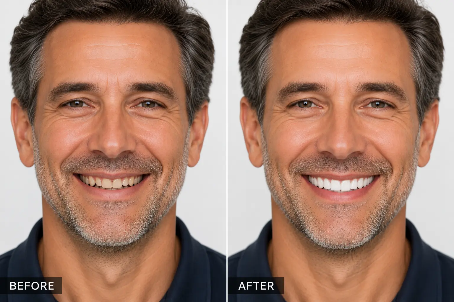Before and after: complete smile makeover with cosmetic dentistry
